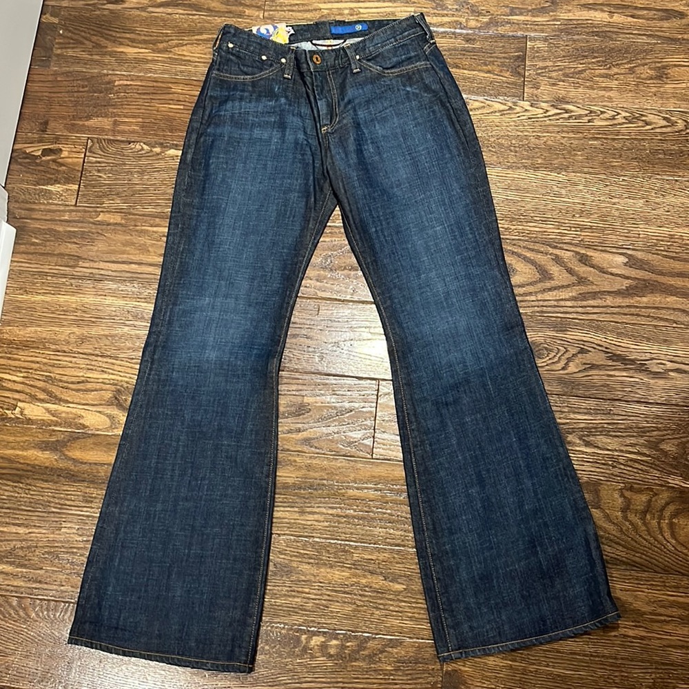 Adriano Goldschmied (AG) wide leg darn denim jeans - Size 31 regular